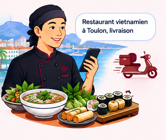 Un professionnel prépare le site de son restaurant sur un ordinateur.